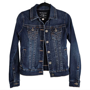 True Religion Blue Denim Jacket Sz XS